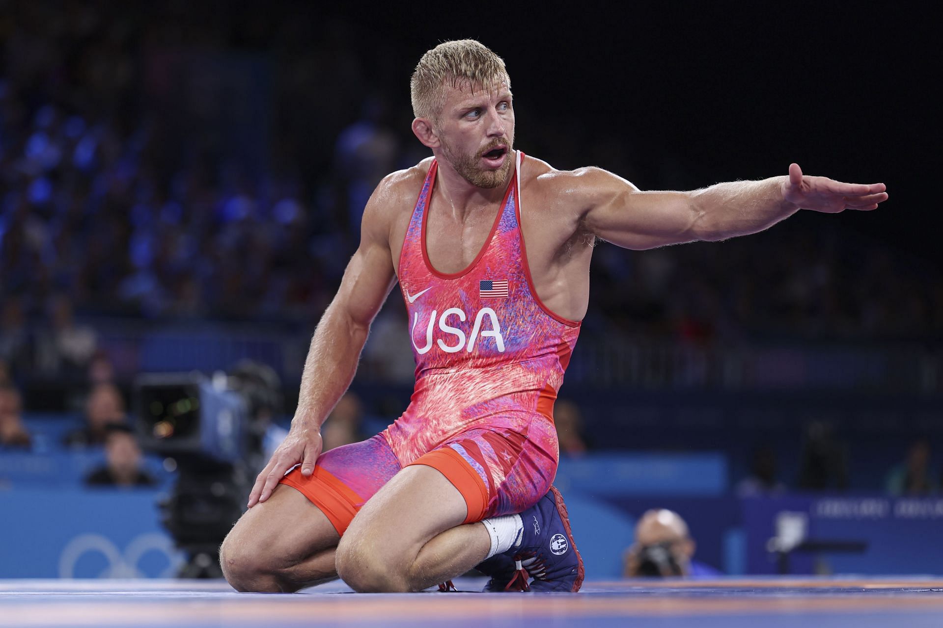 Kyle Dake of the USA at the Olympic Games 2024 in Paris, France. (Photo by Getty Images)